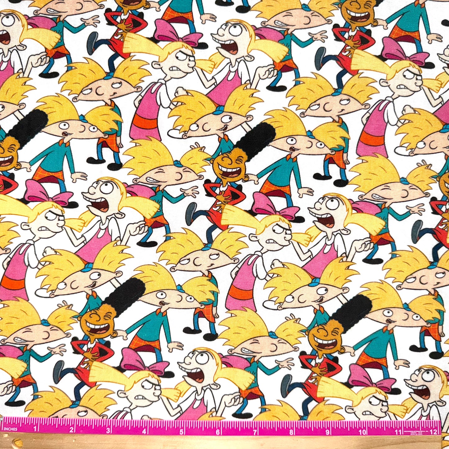 Hey Arnold Fabric, Packed Collage Cotton Licensed