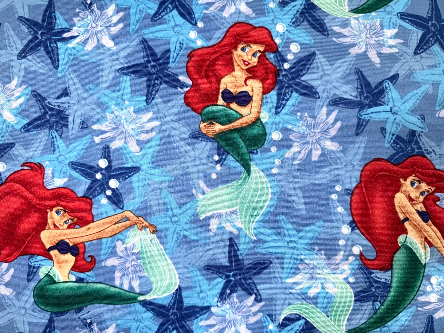 The Little Mermaid Ariel Licensed Disney Cotton Fabric by Springs Creative - Fat Quarter