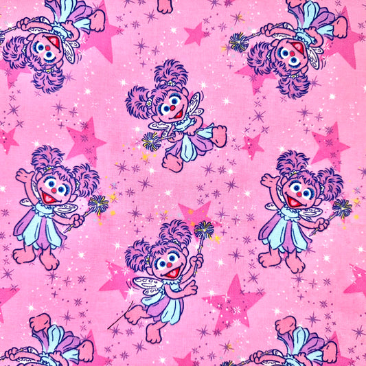 Abby Cadabby 2011 Sesame Workshop Pink Cotton Licensed Fabric 2011 - Fat Quarter