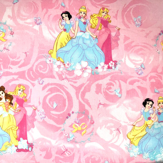 Disney Princess Pink Rose Licensed Cotton Fabric by Springs Creative 2011