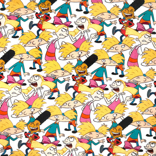 Hey Arnold Fabric, Packed Collage Cotton Licensed