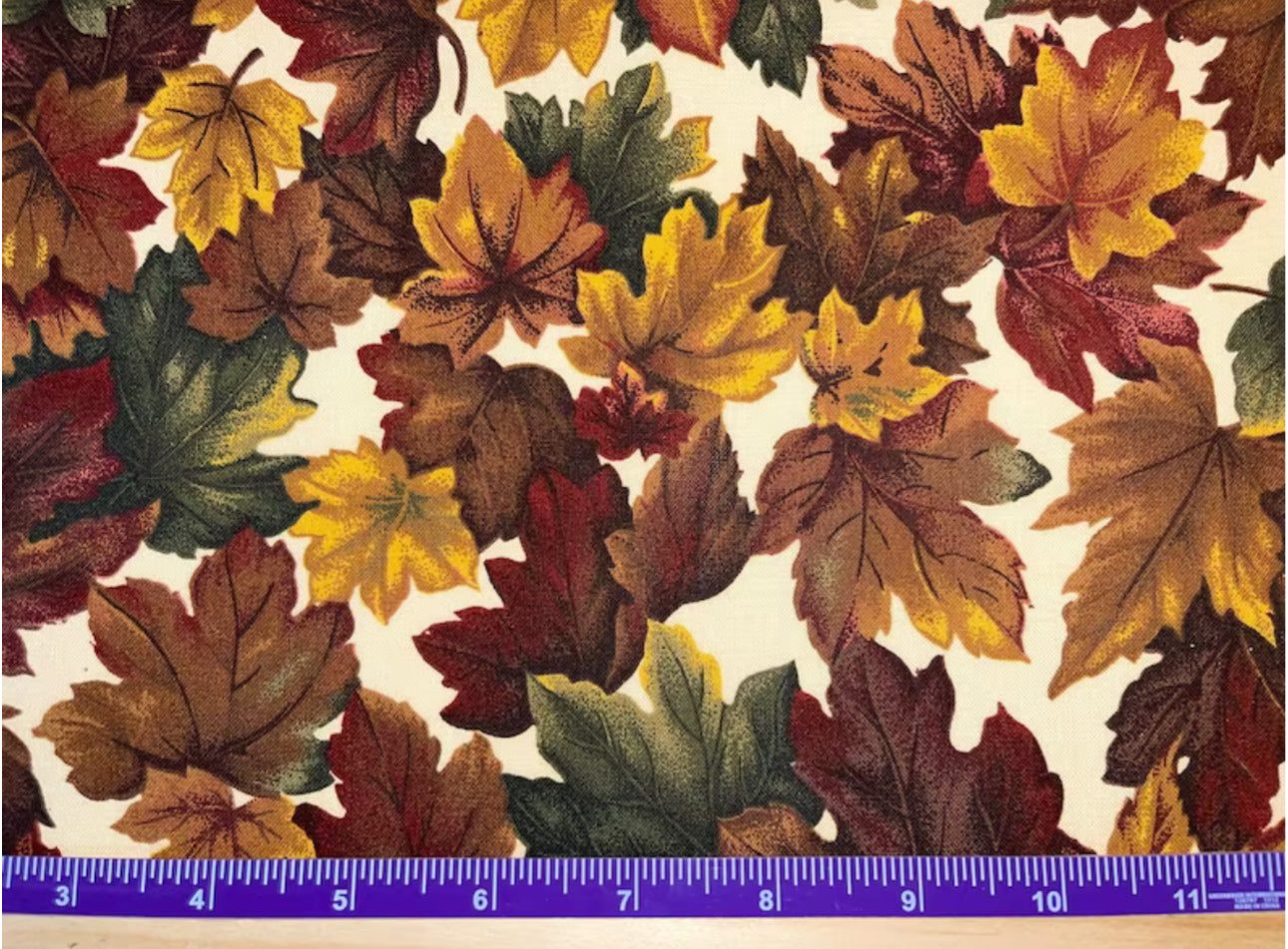 Autumn Leaves Fabric by VIP Cranston 2009, by the Fat Quarter