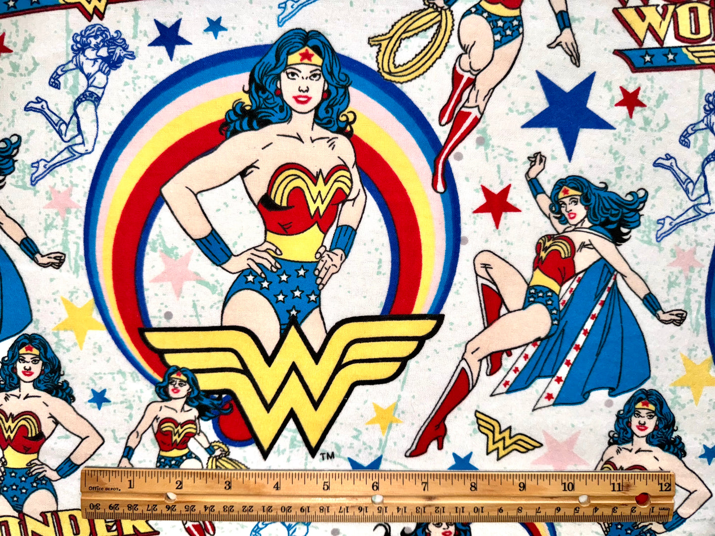 Wonder Woman Flannel Licensed Fabric by Camelot Fabrics