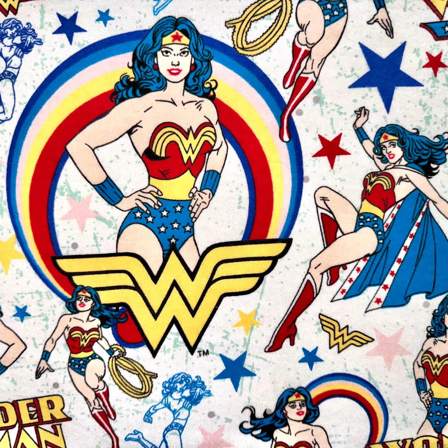 Wonder Woman Flannel Licensed Fabric by Camelot Fabrics