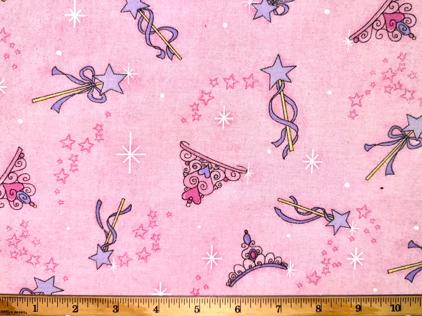 Rare Glitter Ballerina & Princess Cotton Fabric by Fabric Traditions 2009 - Fat Quarter