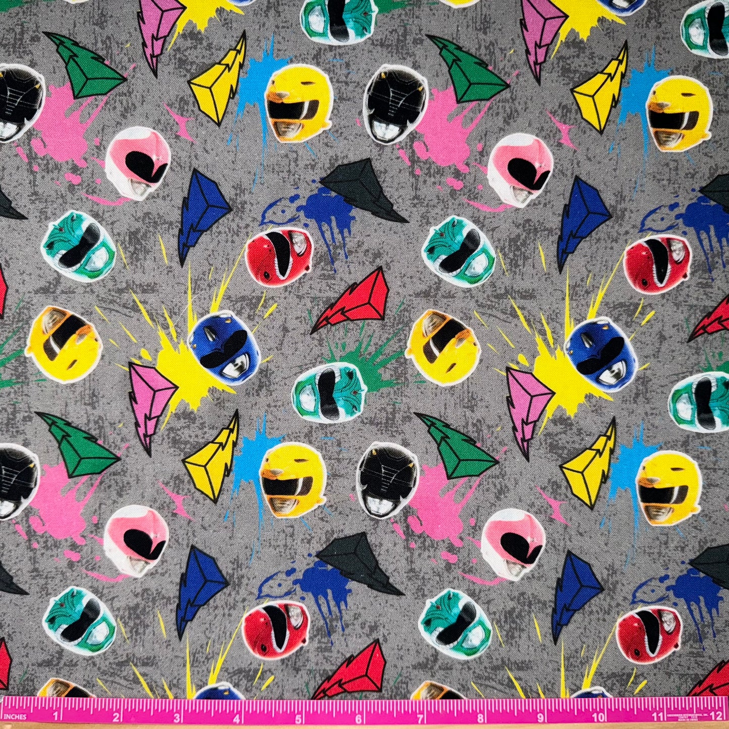 Power Rangers Fabric Head Toss Licensed Cotton