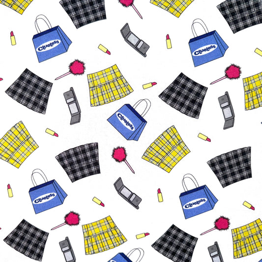 Clueless Fabric Cotton Tartan Skirt Licensed Toss Icons