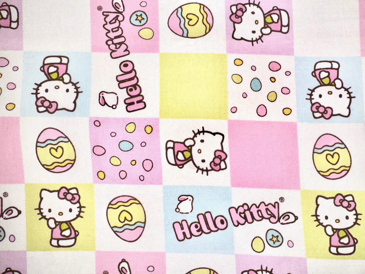 Rare Hello Kitty Easter Egg Licensed Fabric 2010 - Fat Quarter