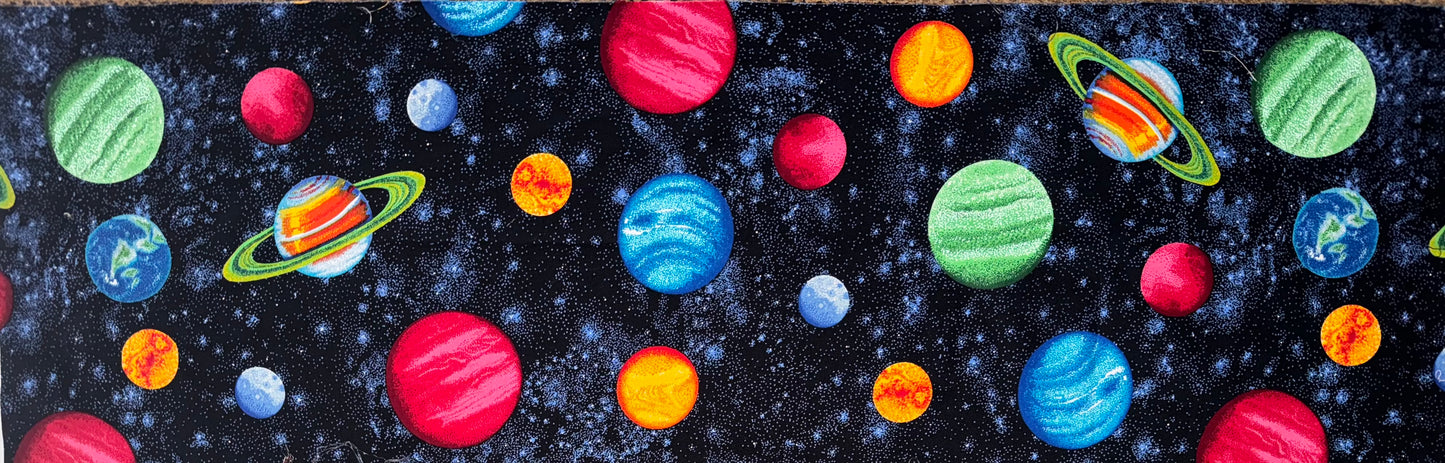 Outer Space Detailed Fabric Panel I Think I Need Space by Benartex 57”x23”