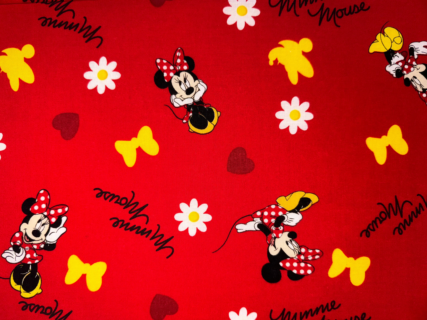 Red Minnie Mouse Licensed Fabric 2012 Springs Creative - Fat Quarter