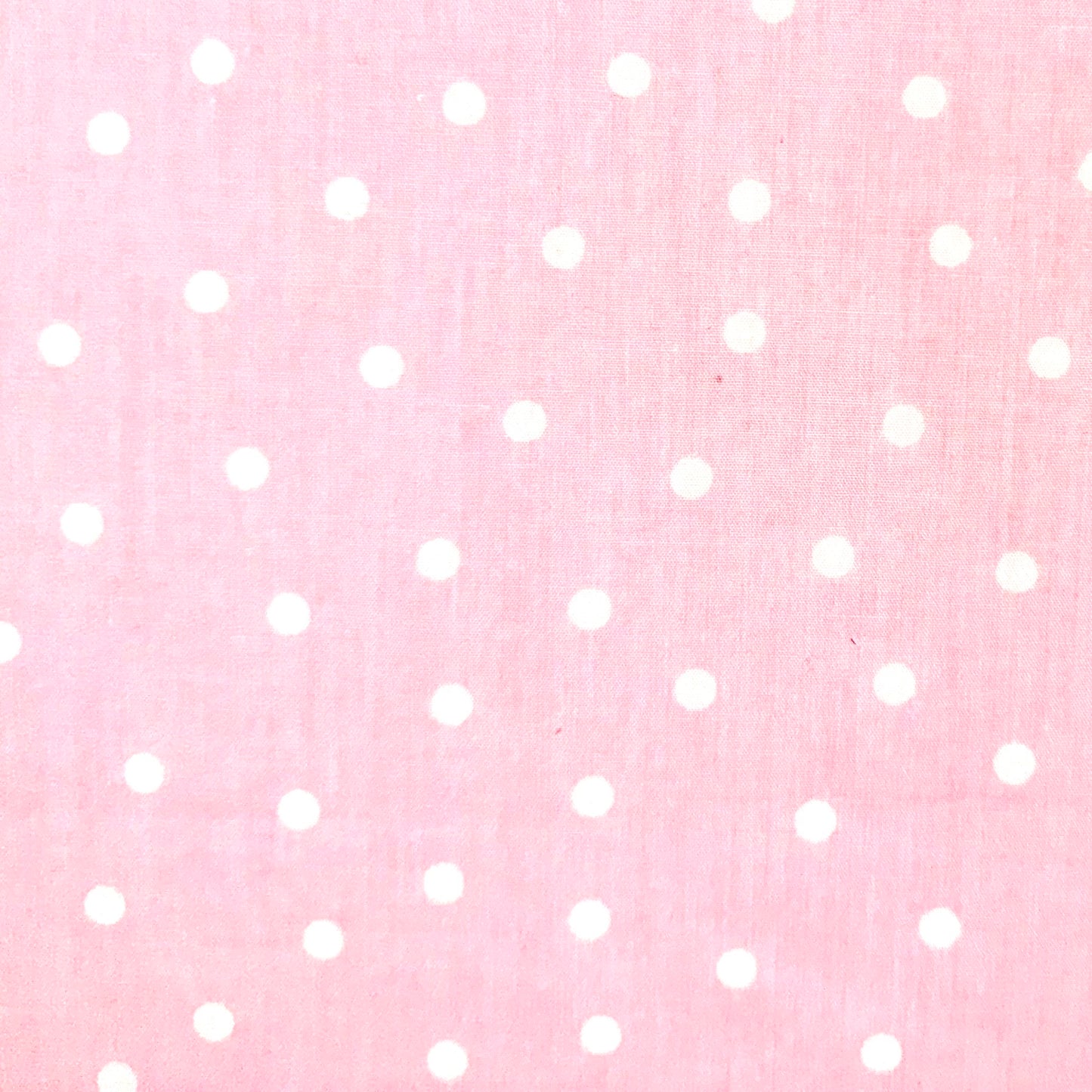 Pink & White Polka Dot Cotton Fabric