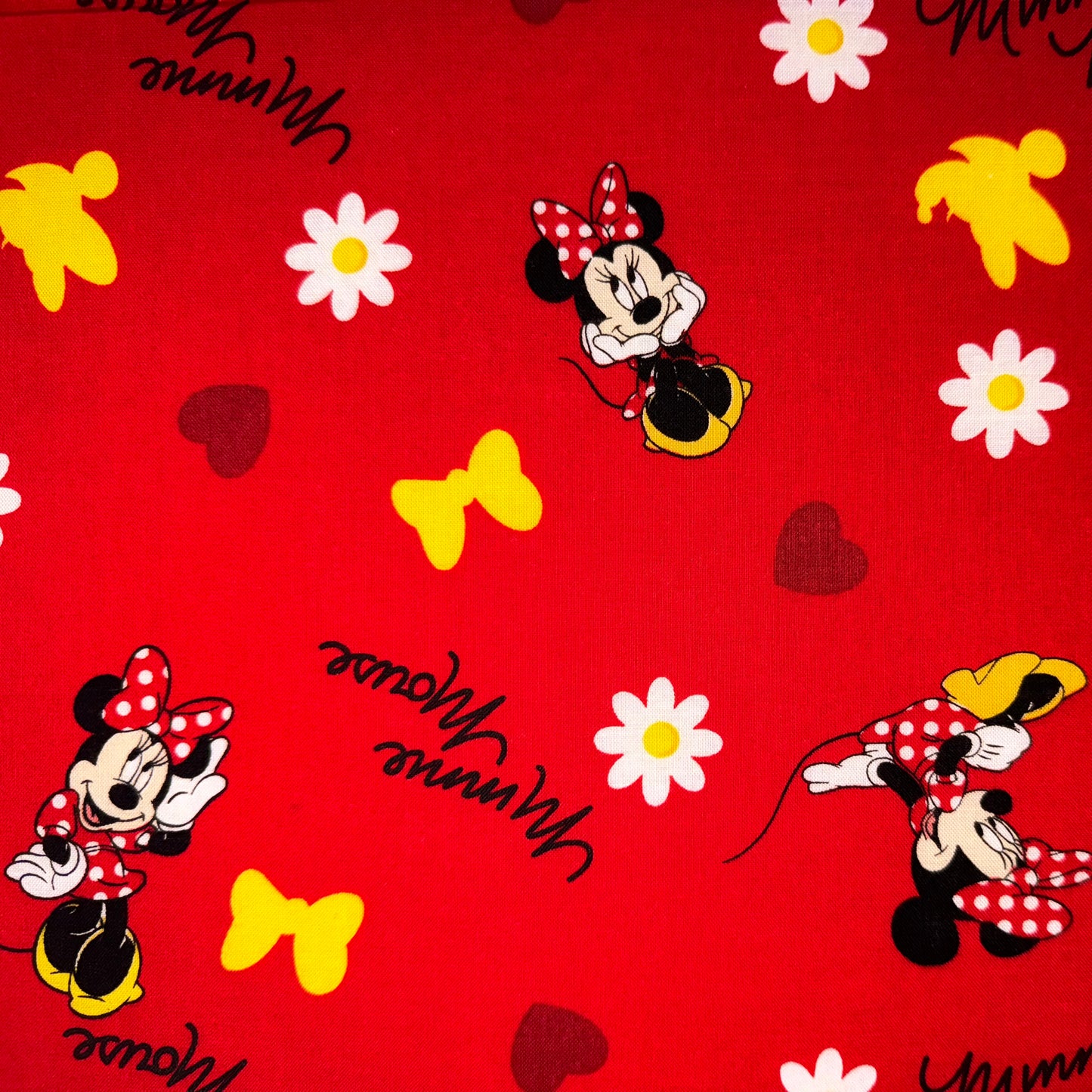 Red Minnie Mouse Licensed Fabric 2012 Springs Creative - Fat Quarter