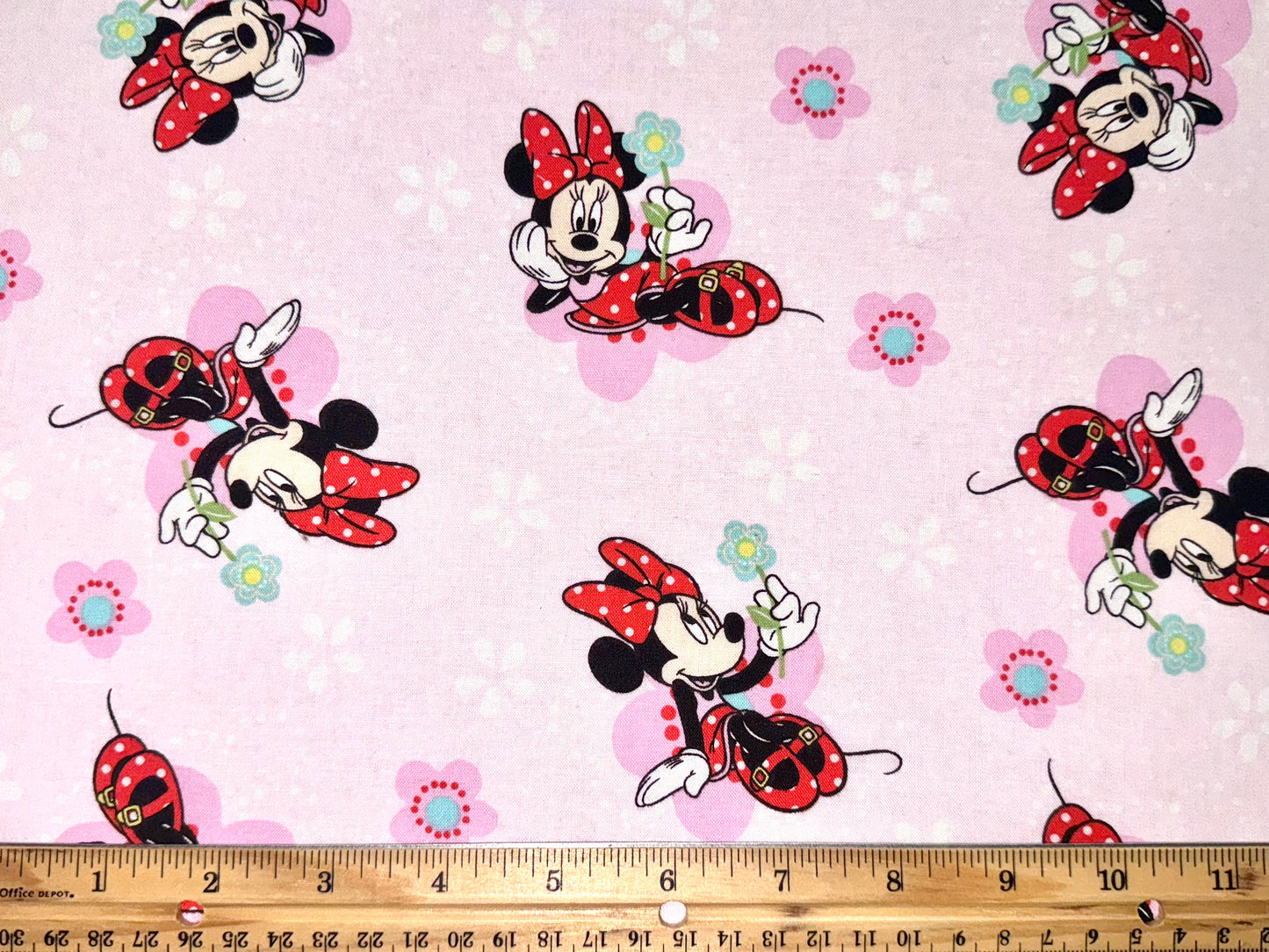 Minnie Mouse Licensed Cotton Fabric by Springs Creative 2011 Disney - Fat Quarter