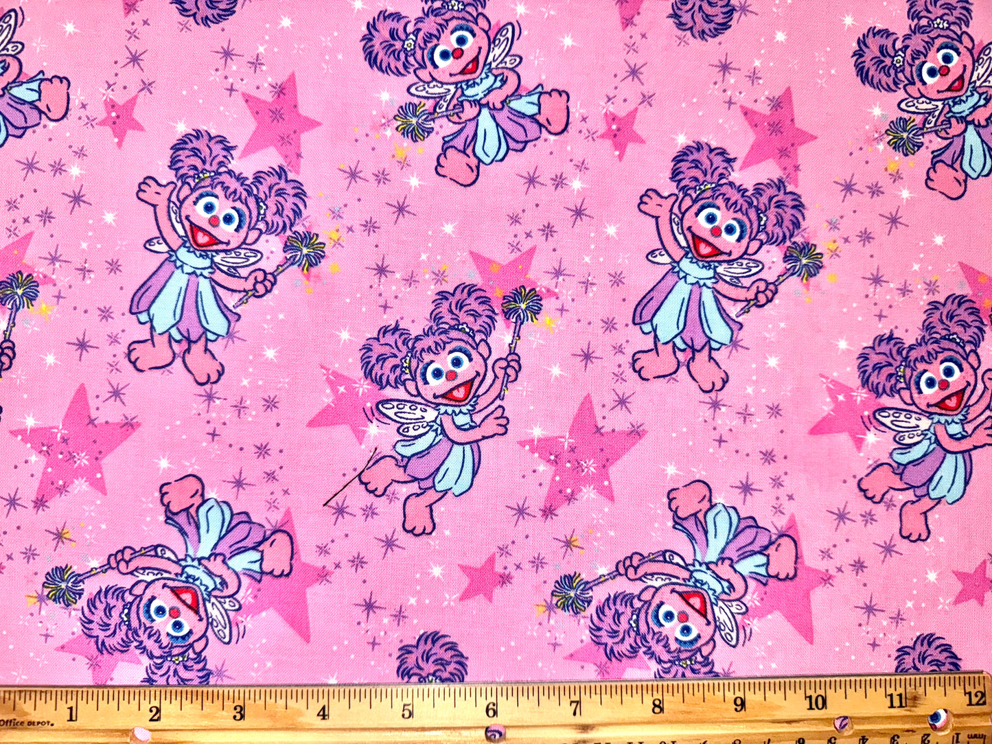 Abby Cadabby 2011 Sesame Workshop Pink Cotton Licensed Fabric 2011 - Fat Quarter