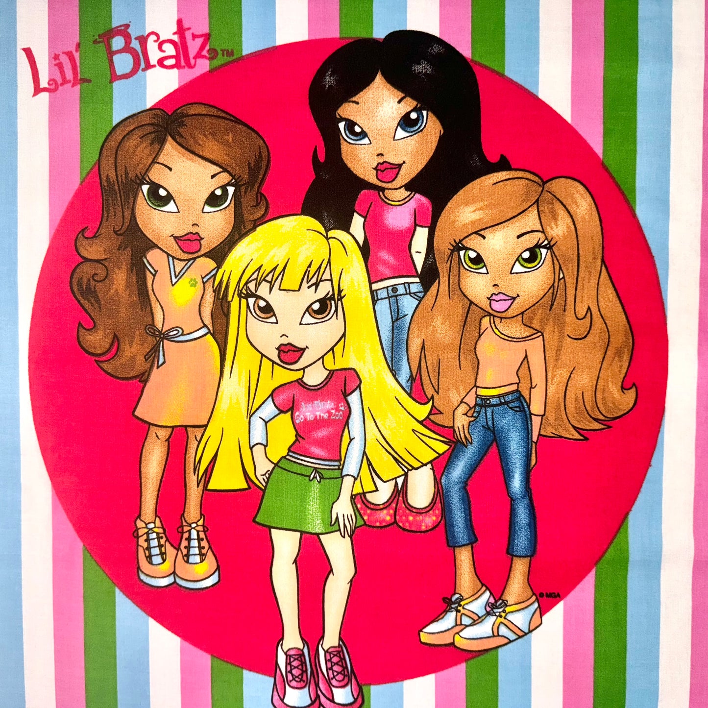 Bratz Doll Licensed Fabric Panels 18x21.5 inch