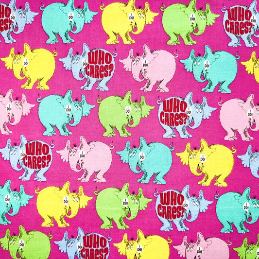 Horton Hears A Who Fabric Dr Seuss Fabric Who Cares Cotton Licensed Robert Kaufman