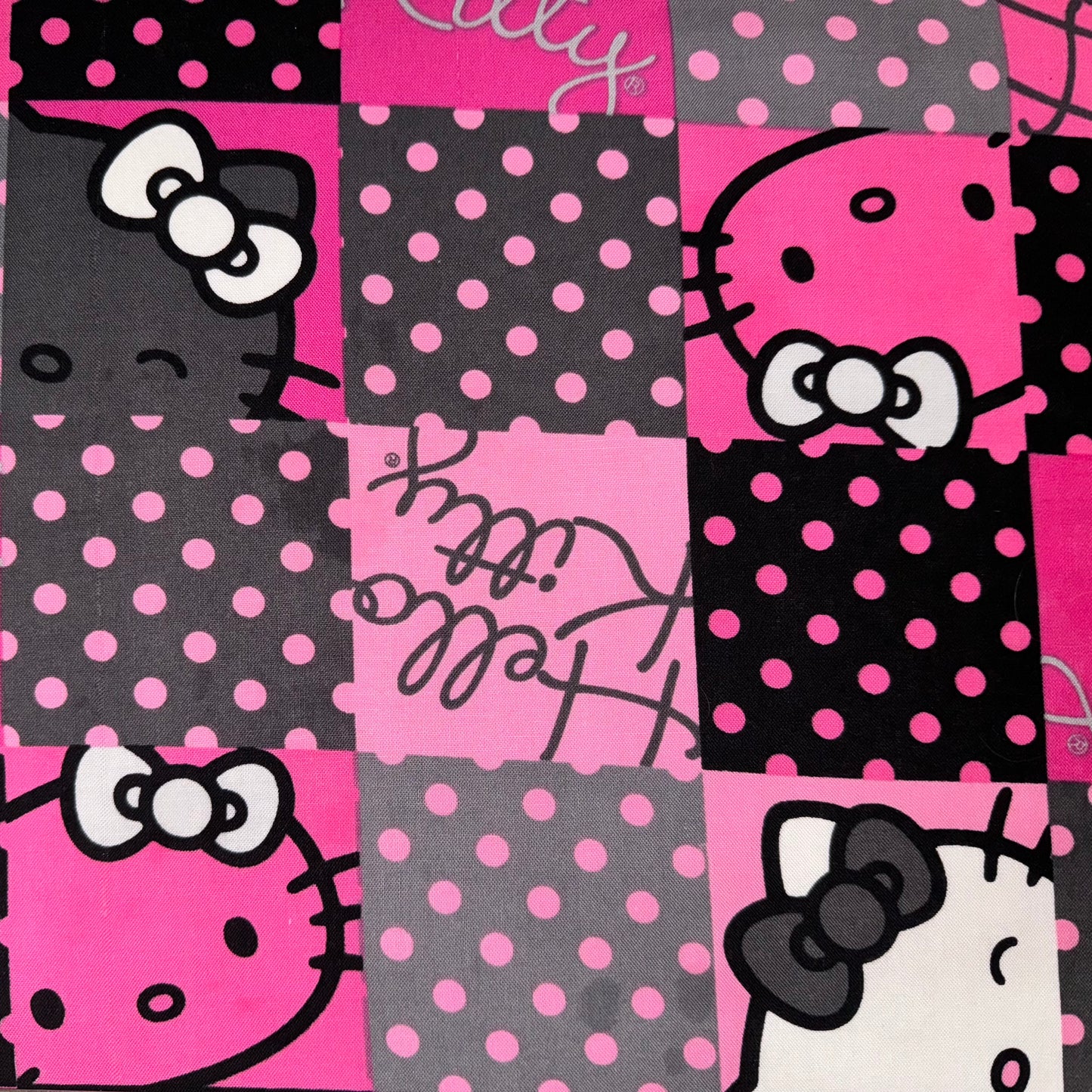 Rare Hello Kitty Licensed Cotton Fabric by Springs Creative 2014 Sanrio - Fat Quarter