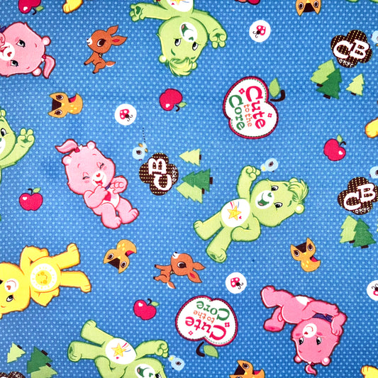 Care Bears Cutie To The Core Cotton Licensed Fabric by VIP Cranston 2009 - Fat Quarter