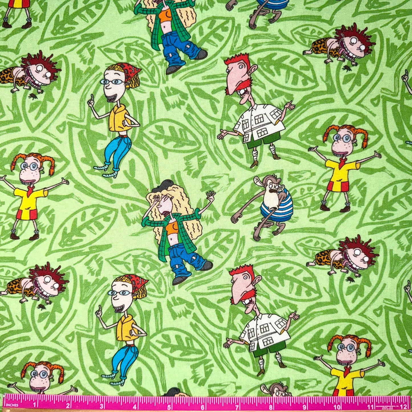 The Wild Thornberry’s Fabric, Into The Jungle Cotton Licensed