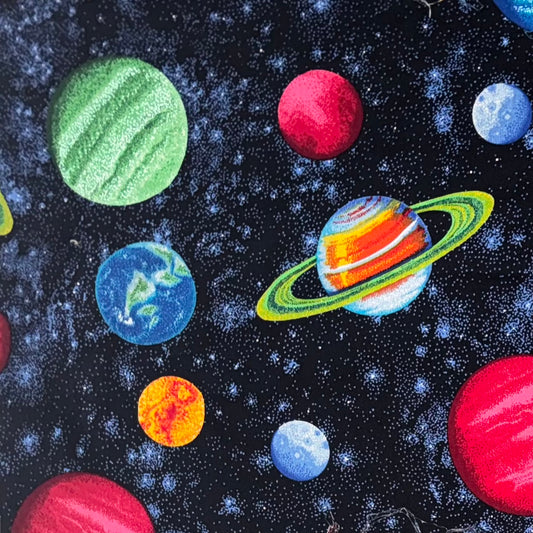 Outer Space Detailed Fabric Panel I Think I Need Space by Benartex 57”x23”